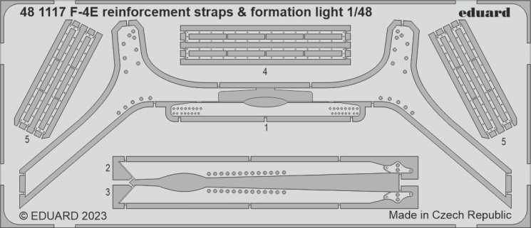 481117 F-4E reinforcement straps & formation lights1/48