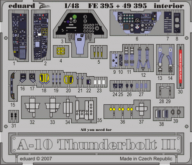 49395 A-10 интерьер 1/48
