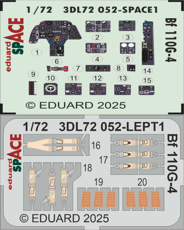 3DL72052 Bf 110G-4 SPACE 1/72