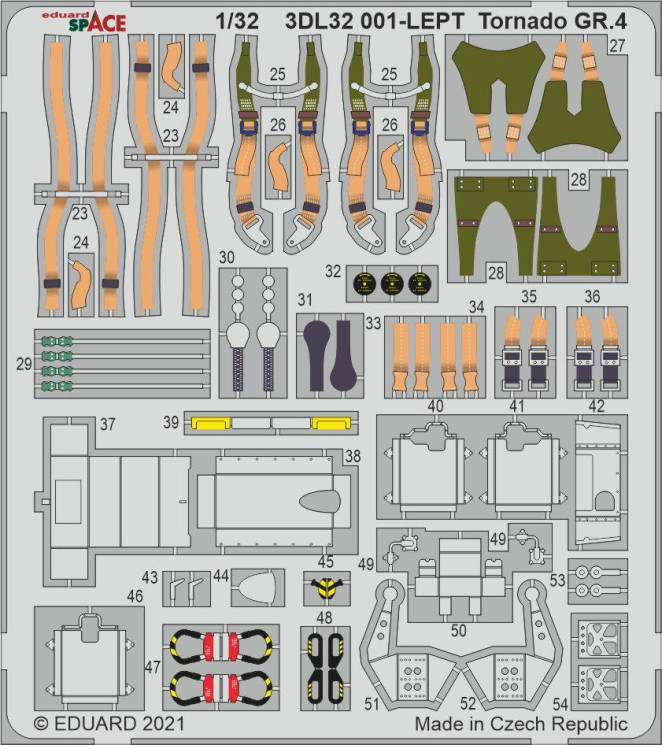 3DL32001 3D Декали Tornado GR.4 SPACE 1/32