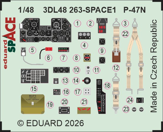 3DL48263 P-47N SPACE 1/48