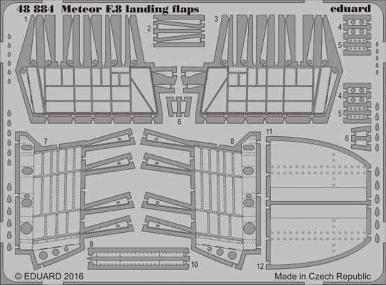 48884 Meteor F.8 закрылки 1/48