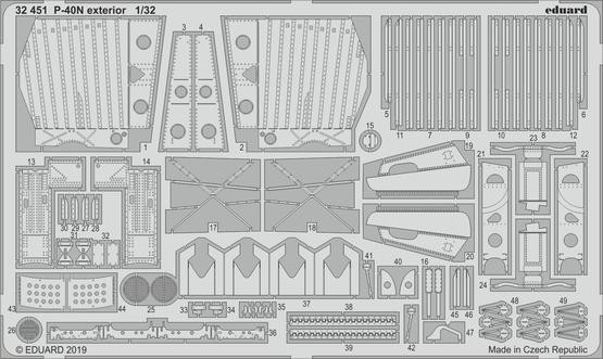 32451 P-40N экстерьер 1/32
