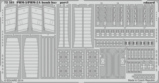 72581 PBM-5/ PBM-5A бомбовый отсек 1/72
