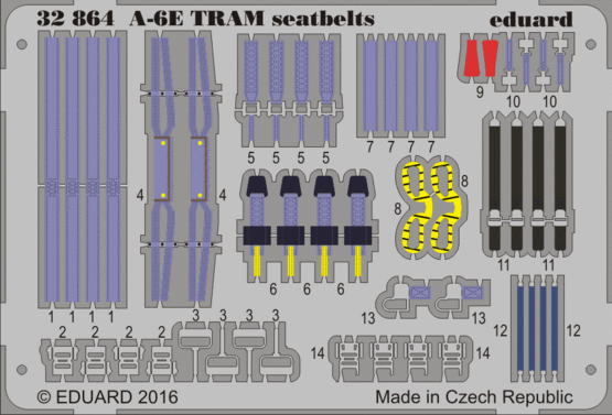 32864 A-6E TRAM ремни 1/32