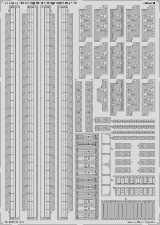 72723 Stirling Mk.III бомболюк фюзеляжу 1/72