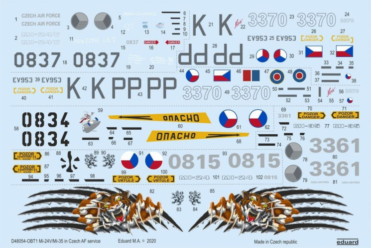 D48054 Mi-24V/Mi-35 Чехія 1/48