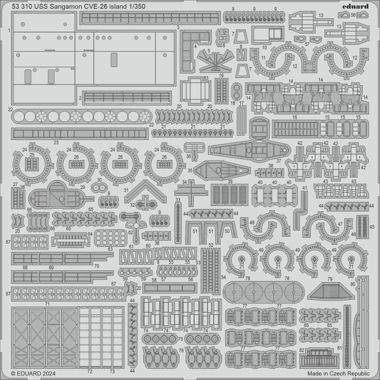 53310 USS Sangamon CVE-26 острів 1/350