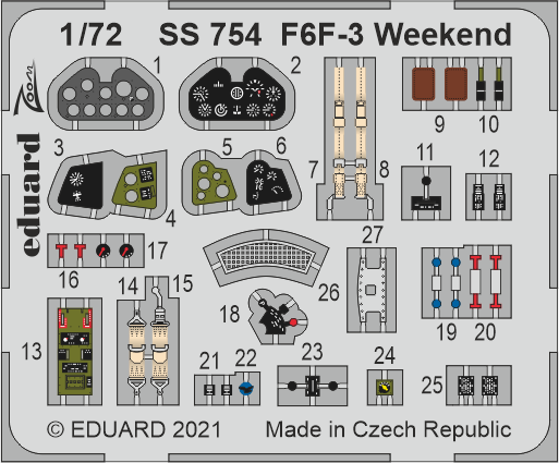 SS754  F6F-3 Weekend 1/72