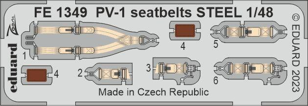 FE1349 PV-1 привязні ремені  STEEL 1/48