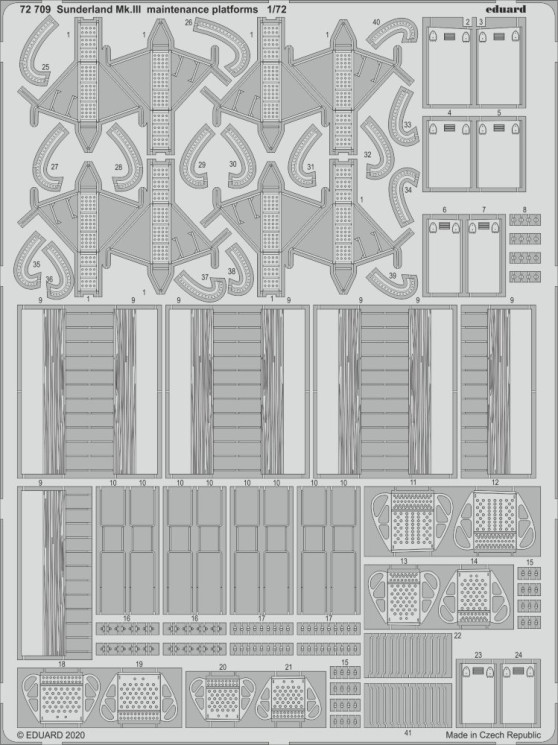 72709  Sunderland Mk.III maintenance platforms 1/72