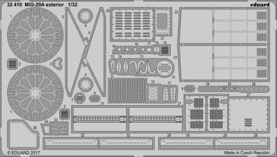 32410 МиГ-29A экстерьер 1/32