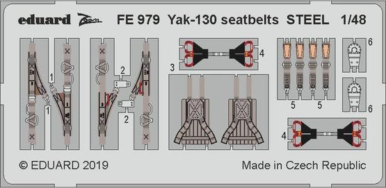 FE979 Як-130 стальные ремни 1/48