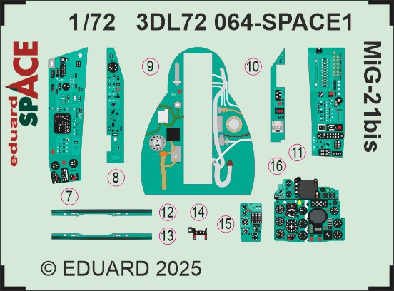 3DL72064 MiГ-21бис SPACE 1/72