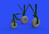 632145 B-24 колёса (8spoke front wheel) 1/32