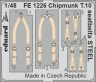 FE1226  Chipmunk T.10 привязные ремни STEEL 1/48