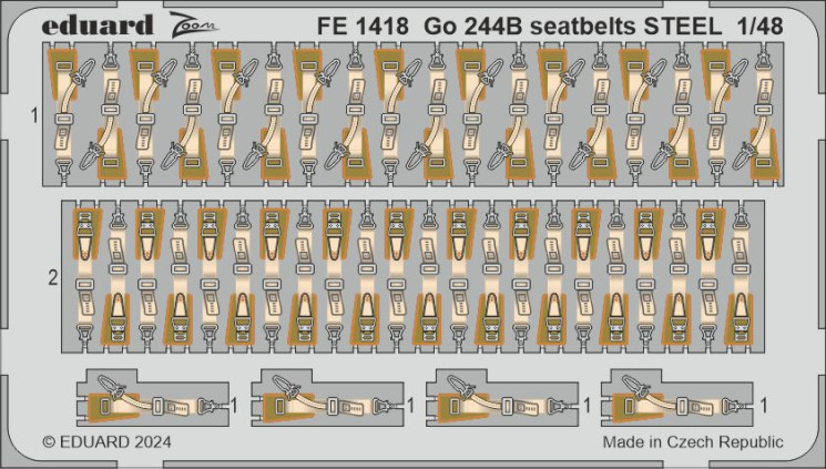 FE1418 Go 244B привязні ремені STEEL 1/48