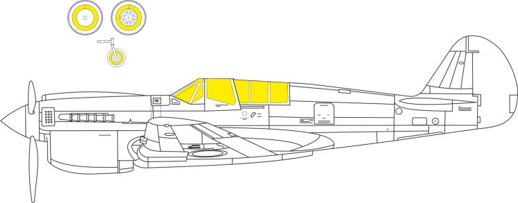 EX817 Маски на P-40N 1/48