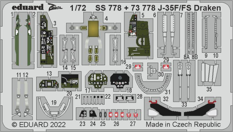 73778 J-35F/FS Draken 1/72
