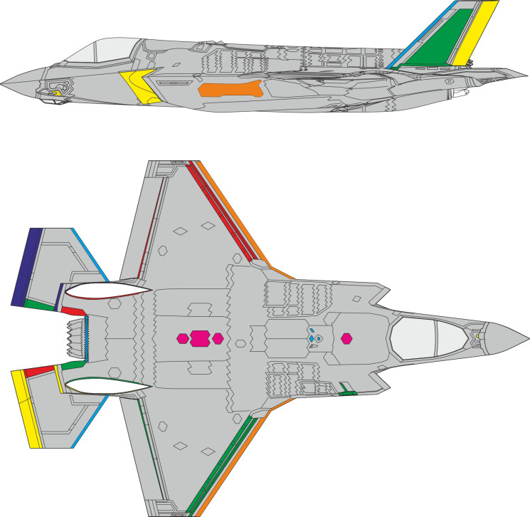 CX672 Маски F-35B RAM покриття 1/72