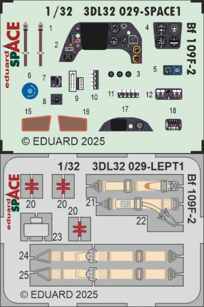 3DL32029 Bf 109F-2 SPACE 1/32