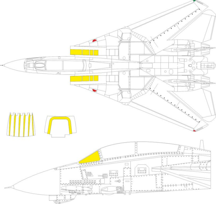 EX1103 Маски F-14D 1/48