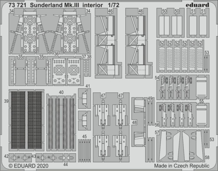 73721  Sunderland Mk.III интерьер 1/72