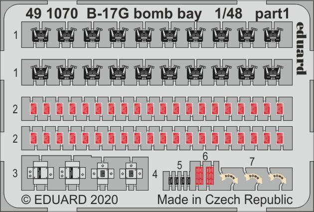 491070 B-17G bomb bay 1/48