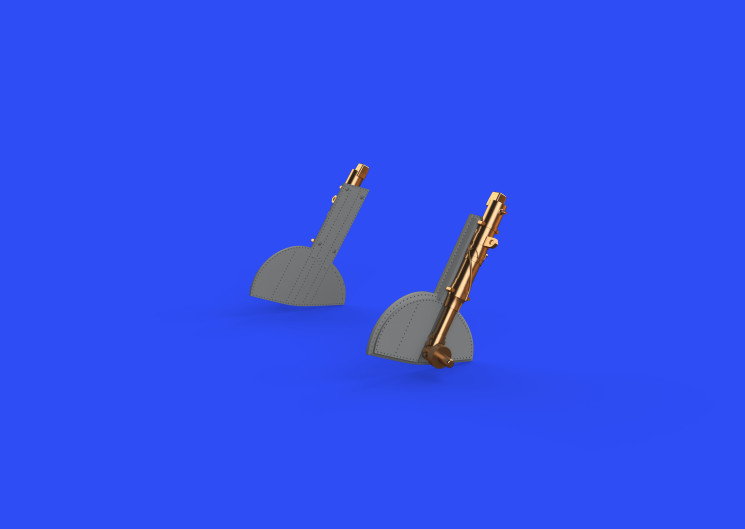 648589 Spitfire Mk.I undercarriage legs BRONZE 1/48