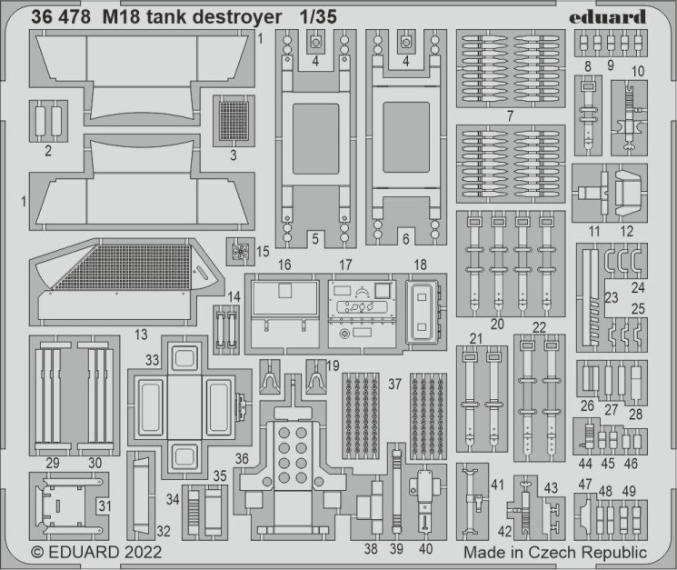 36478 M18 истребитель танков Хеллкэт 1/35