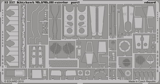 32257 Kittyhawk Mk. I/Mk. III экстерьер 1/32