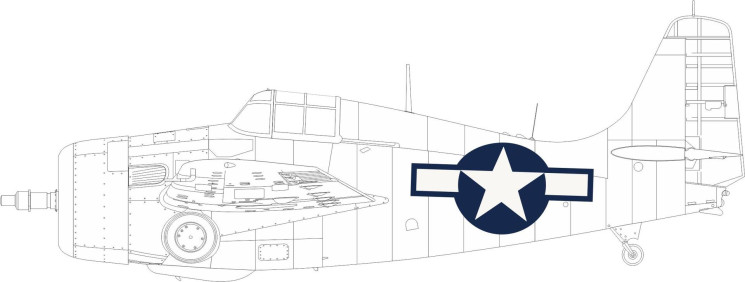 EX971 Маски FM-2 Національні відзнаки США 1/48
