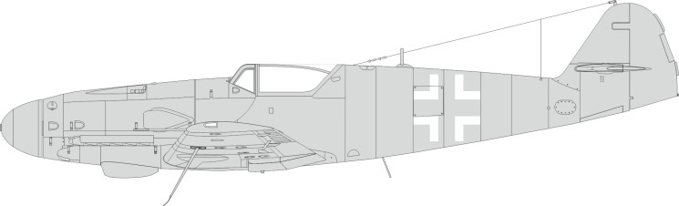 EX985 Маски Bf 109K національні відзнаки 1/48