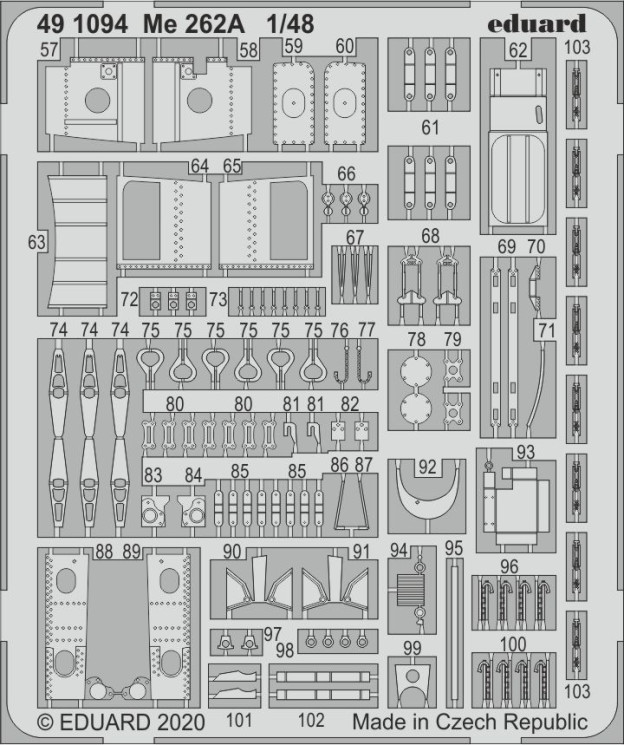 491094  Me 262A 1/48