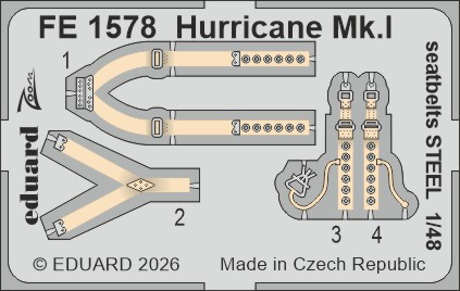 FE1578 Hurricane Mk.I ремені STEEL