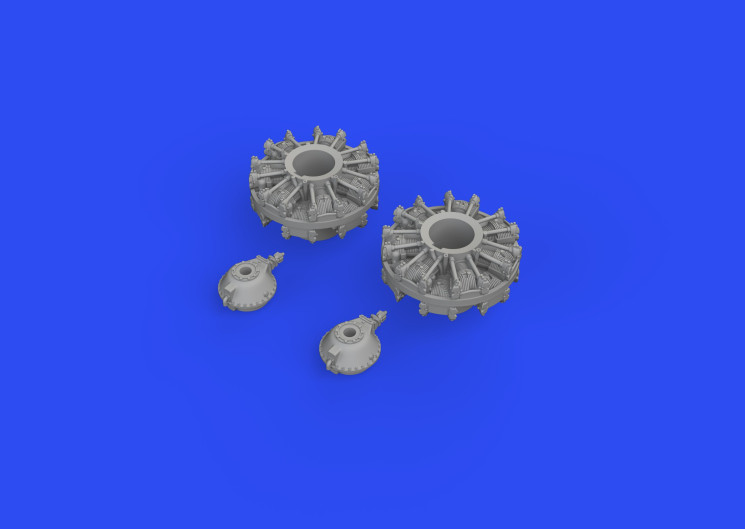 672275 B-25J двигатель 1/72