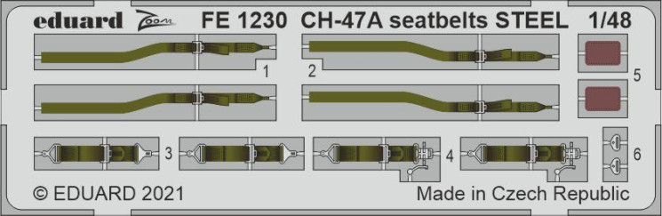 FE1230  CH-47A привязные ремни STEEL 1/48