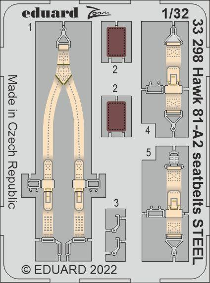 33298 Hawk 81-A2 прив'язні ремені STEEL 1/32