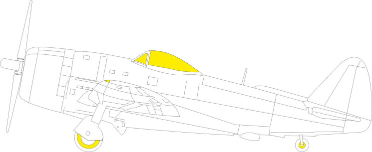 EX1025 Маски P-47D-30 1/48