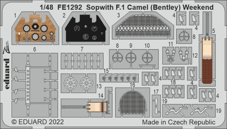 FE1292 Sopwith F.1 Camel (Bentley) Weekend 1/48