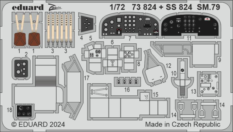 SS824 SM.79 1/72