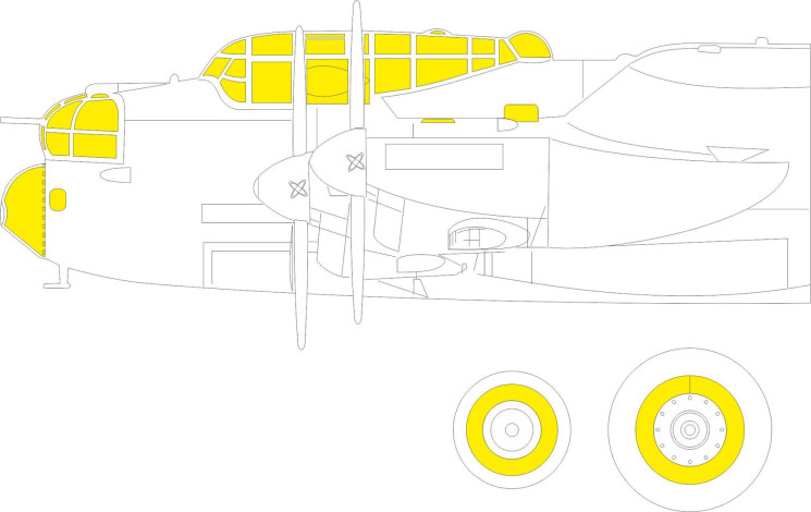EX1027 Маски Lancaster B Mk.III Dambuster 1/48