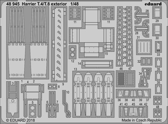 48945 Harrier T.4/ T.8 экстерьер 1/48