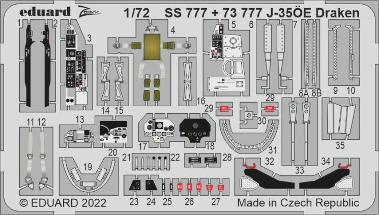 SS777 J-35OE Draken 1/72
