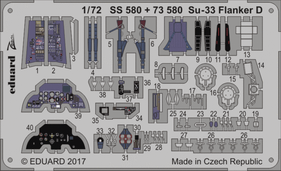SS580 Су-33 Flanker D 1/72