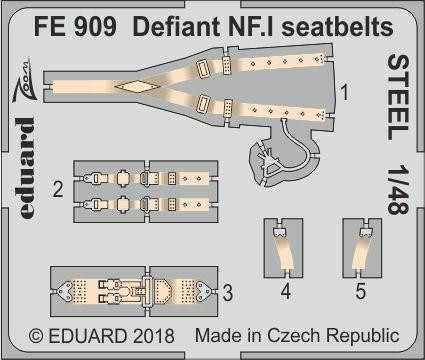 FE909 Defiant NF. I стальные ремни 1/48