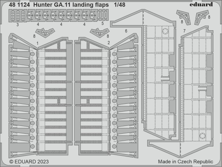 481124 Hunter GA.11 закрилки  1/48