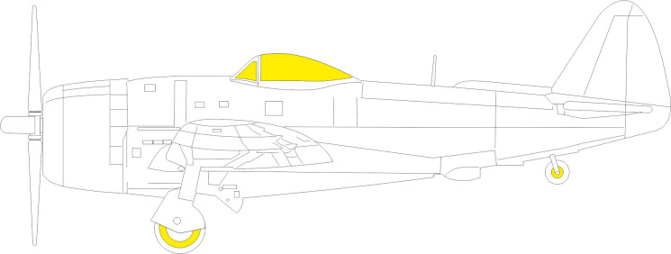 EX998 Маски P-47D-25 TFace 1/48