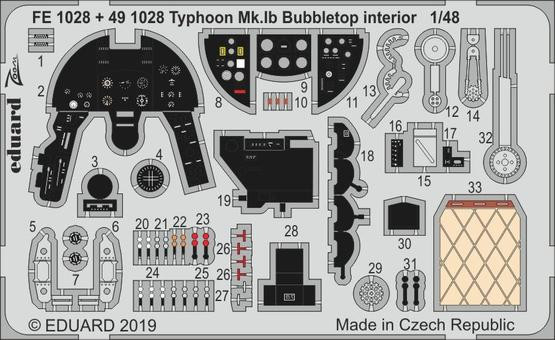 FE1028 Typhoon Mk. Ib Bubbletop 1/48