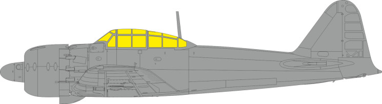 EX1113 Маски A6M5 Zero TFace 1/48